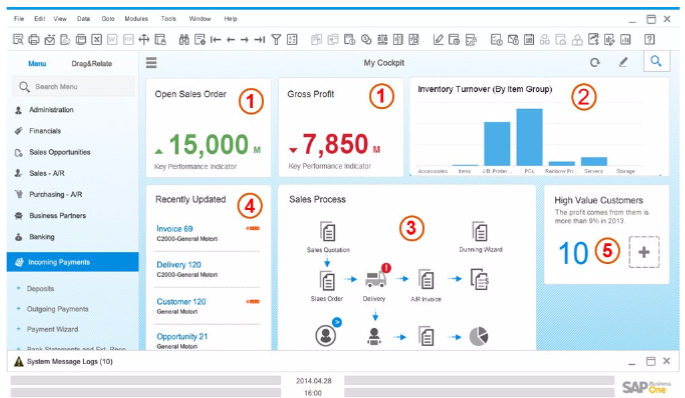 Melhorias do SAP Business One 9.3
