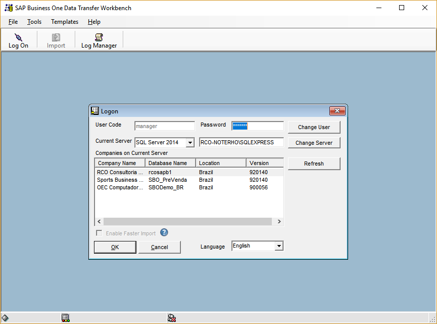 Importar seus dados de planilhas para o SAP Business One